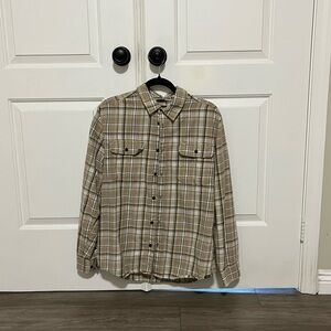 Prana Men's Plaid Shirt - Brown